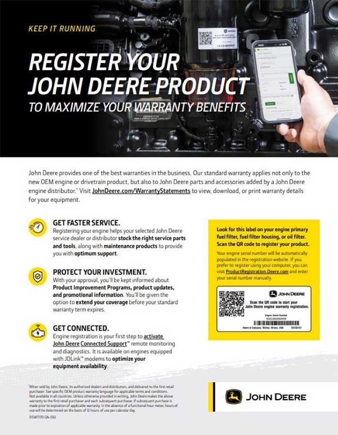Engine registration flyer brochure image