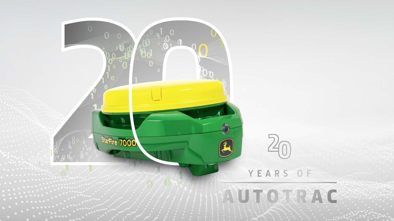 AutoTrac™: 20 vuotta täsmäohjausta