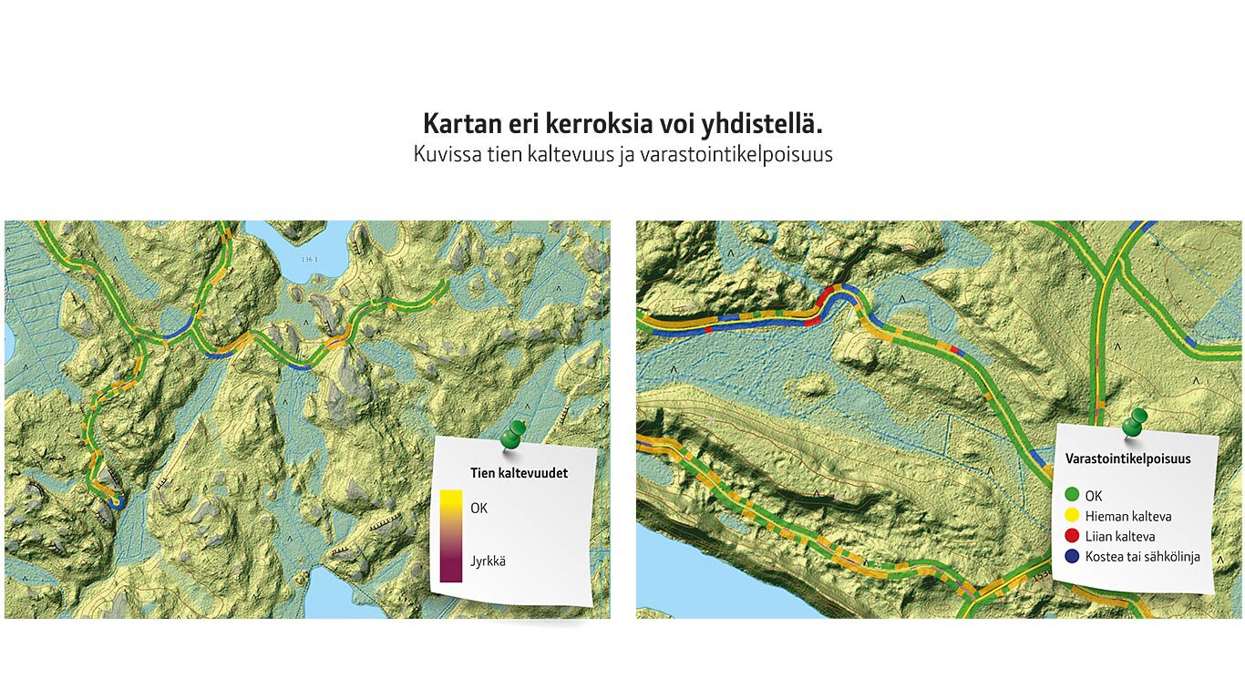 Kehittyneitä karttatasoja