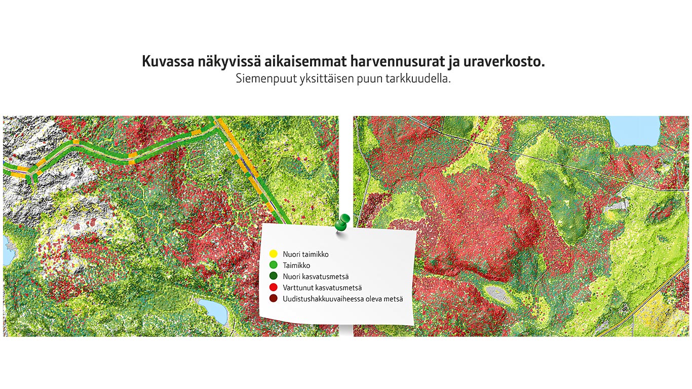 TimberMatic Karttojen uusia karttatasoja