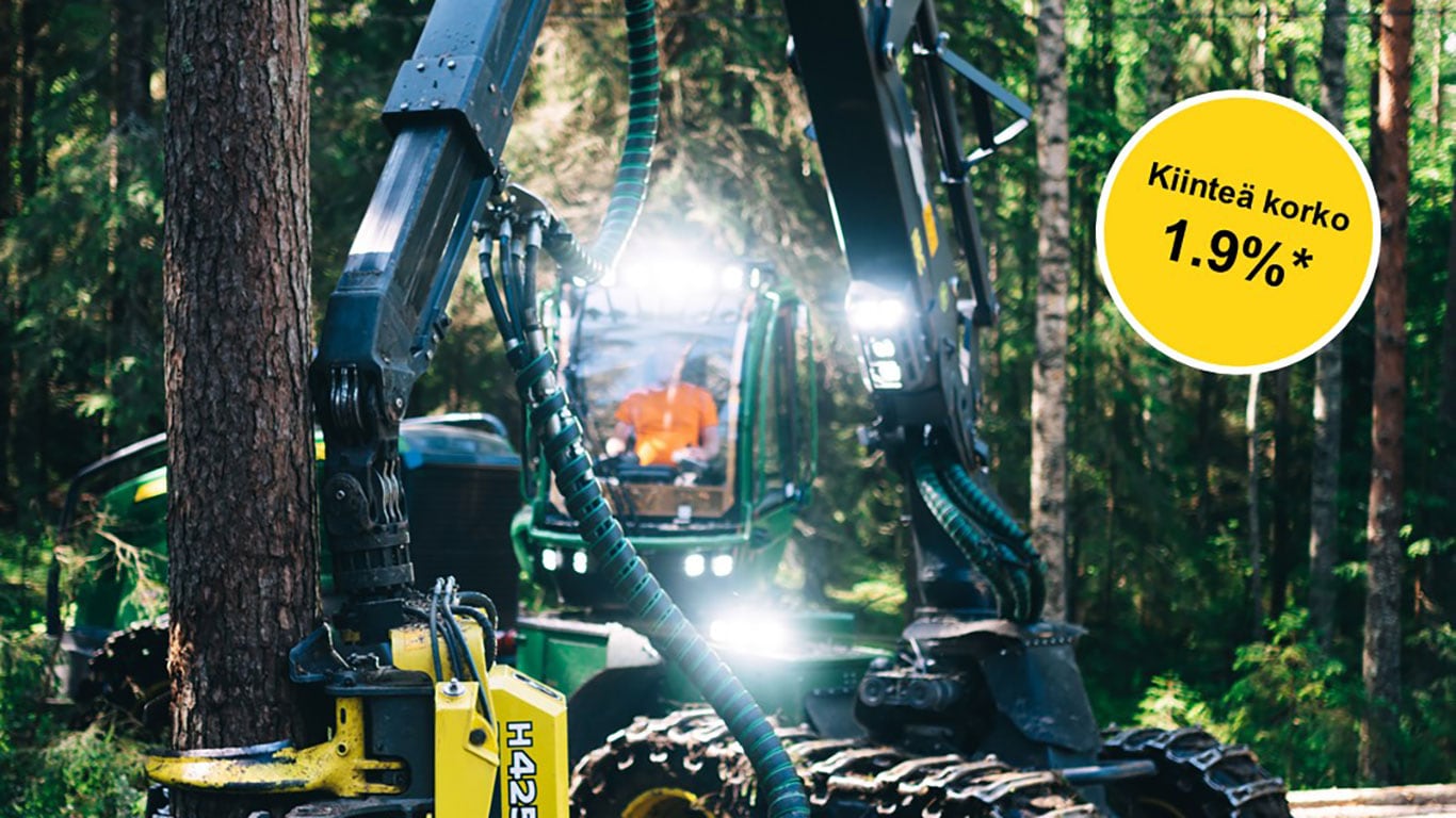 Harvesteri metsässä