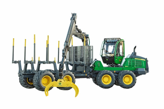 John Deere 1610G -kuormatraktori sivulta