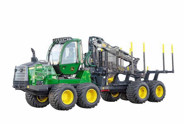 John Deere 1610G -kuormatraktori edestä vasemmalta