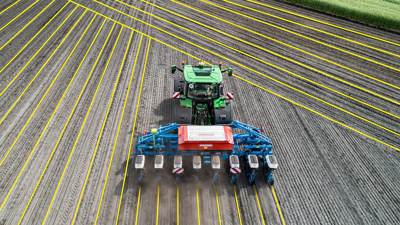 Autopath John deere tractors top view