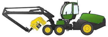 John Deere 1070G 6-p